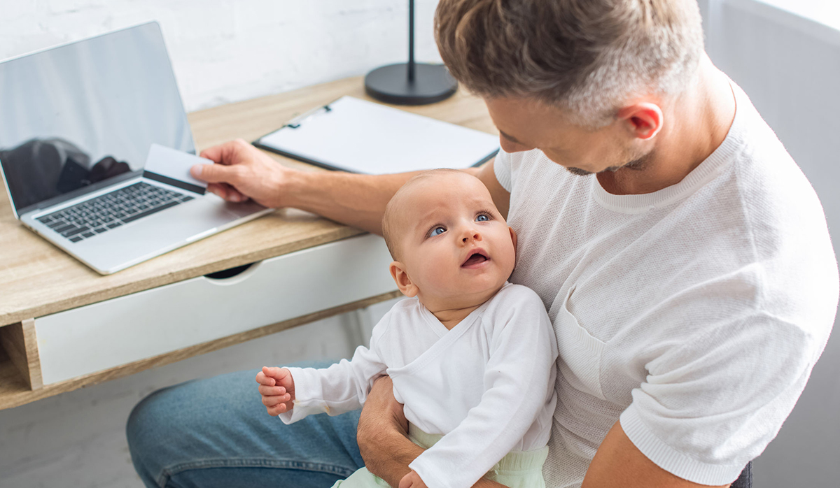 Father with Baby looking for Asset protection solution