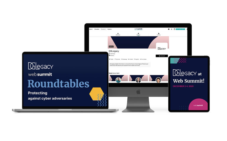 DGLegacy at Web Summit 2020, participation in several events