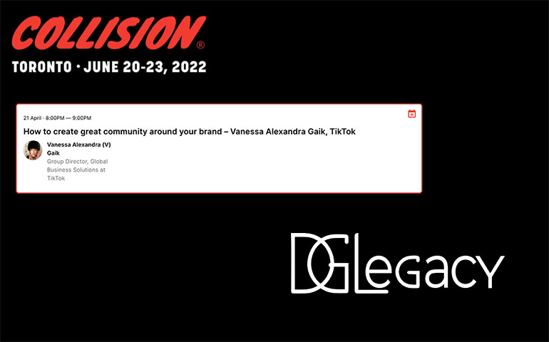 DGLegacy was part of the “Your brand is your identity” roundtable at Collision 2021