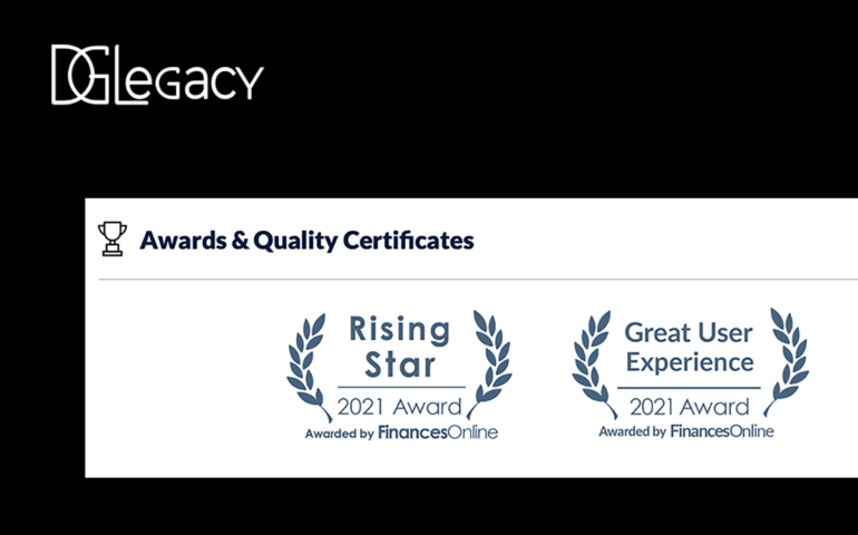DGLegacy wins two awards from FinancesOnline for 2021