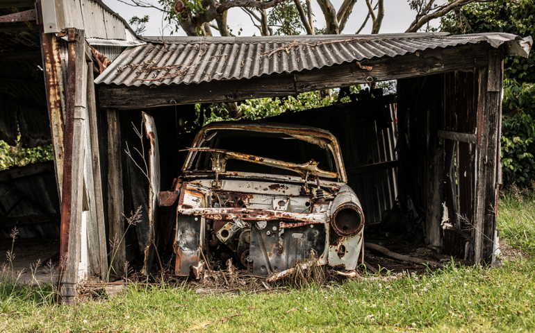 A car as an abandoned asset
