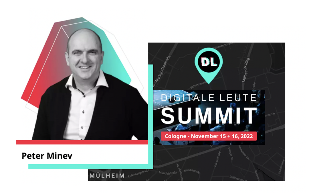 Peter Minev to speak at Digitale Leute Summit 2022