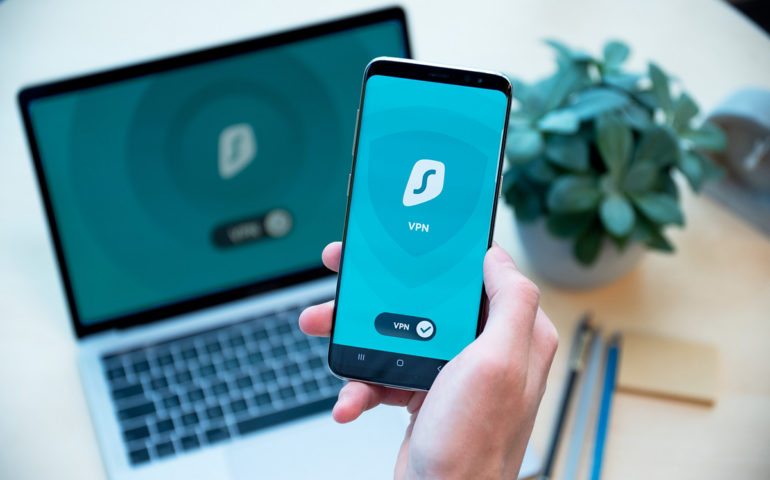 Person accessing their digital legacy using secure VPN