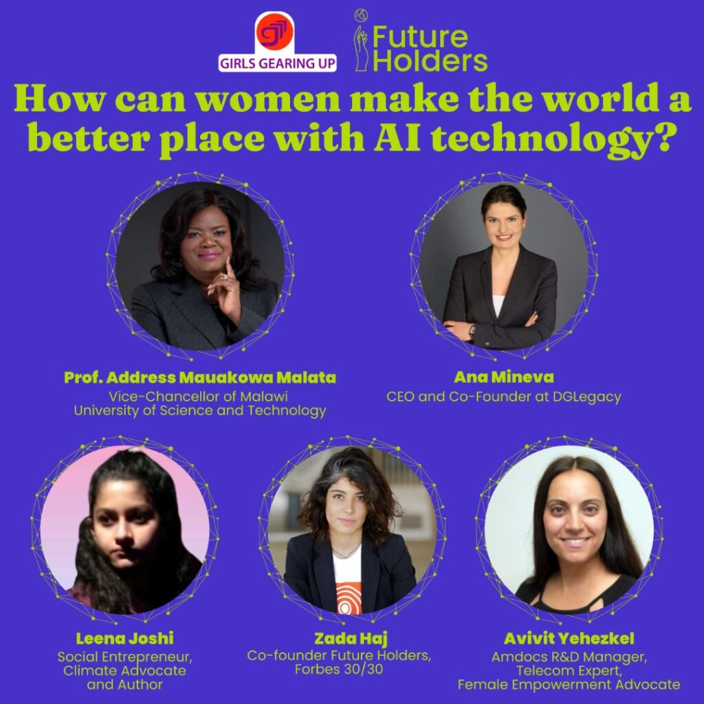Ana Mineva participates in a panel discussion titled "AI at AI4Good," organized by Future Holders Org and Girls Gearing Up.