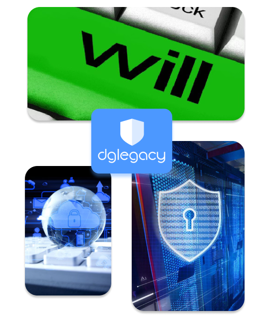 Digital will, secure digital vaults, and password management tools by DGLegacy for protecting and organizing digital and financial assets.